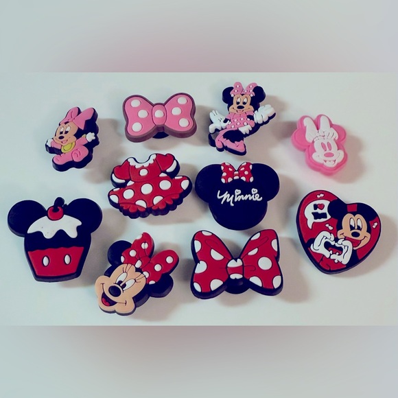 CROCS Accessories - 10 Micky Mouse Croc Charms Jibbit Shoe Charm Disney Croc Charms